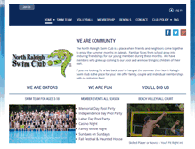 Tablet Screenshot of northraleighswimclub.com